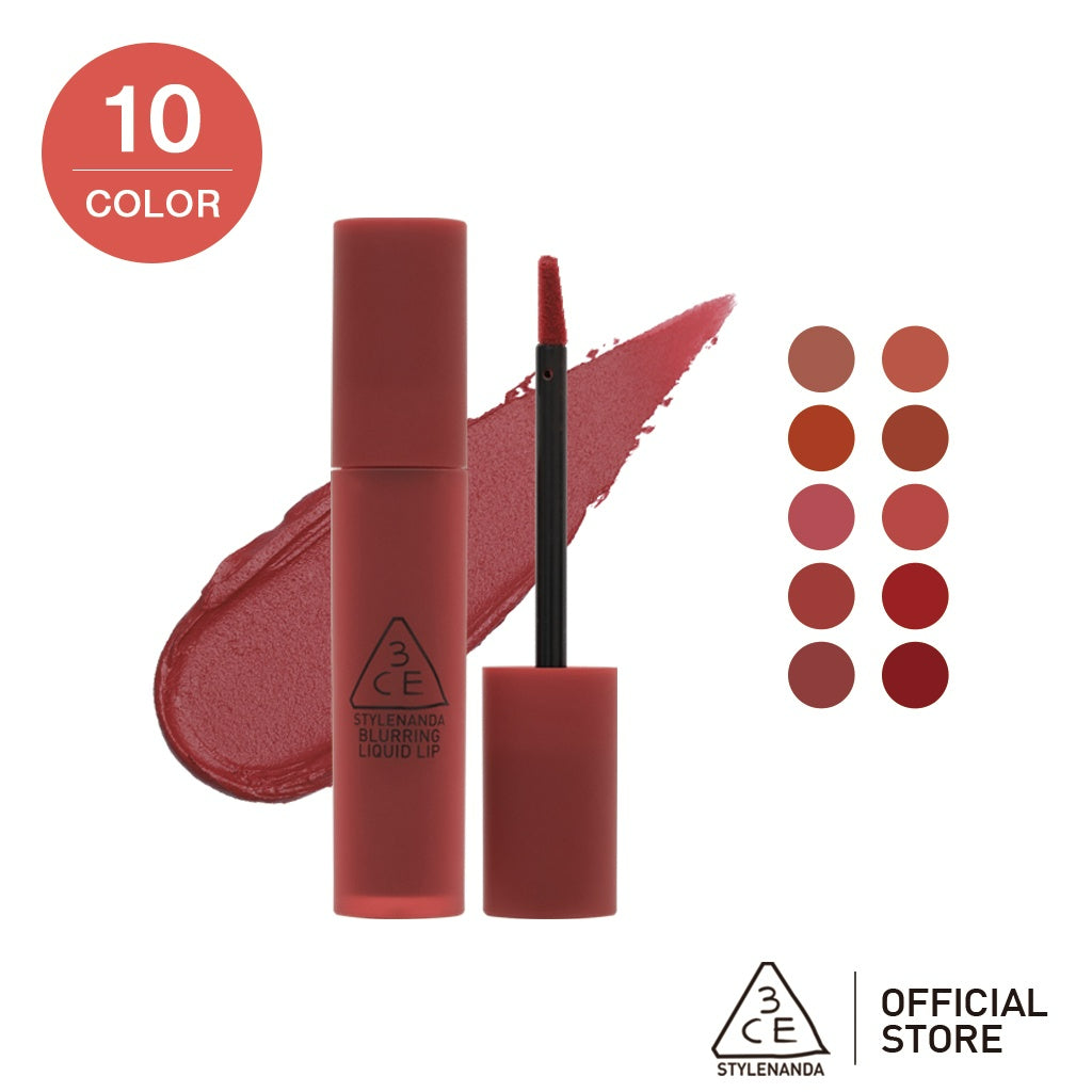 3CE Blurring Liquid Lip - 10 Colors to Choose