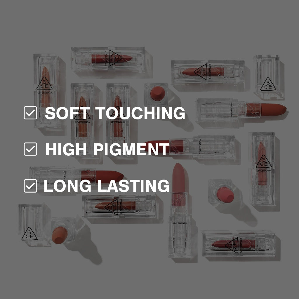 [CLEARANCE] 3CE Soft Matte Lipstick - 9 Colors to Choose