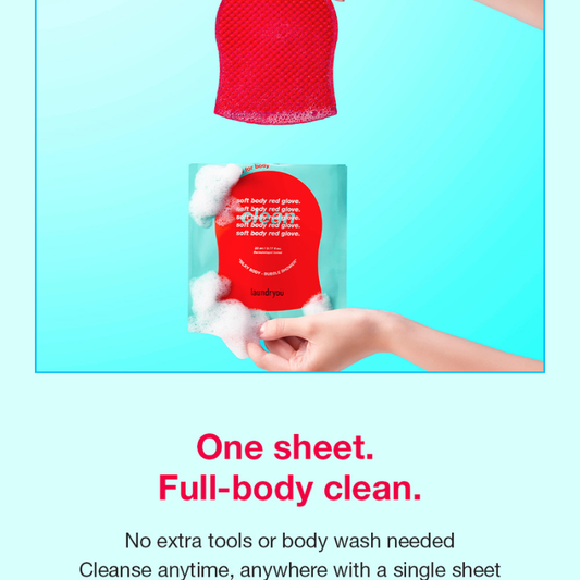 laundryou Soft Body Red Glove Clean 2 size to choose