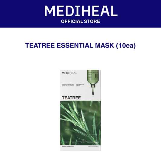 [Opening Promo] Mediheal Tea Tree Essential Mask Calming Moisture (10ea)