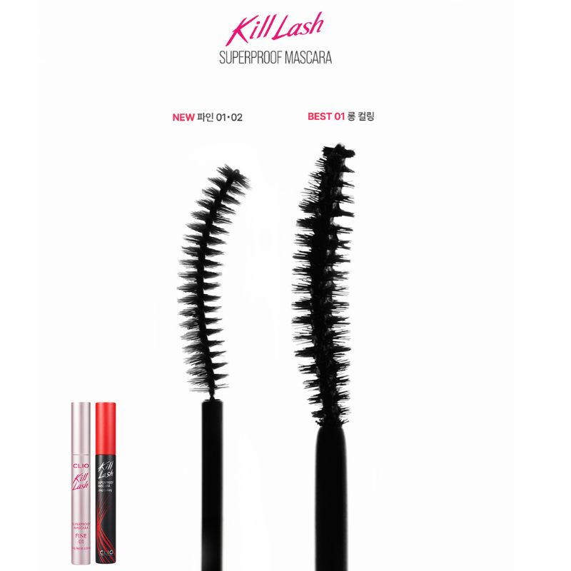 [PRE-ORDER] [SONIA EXCLUSIVE] CLIO Kill Lash Superproof Mascara Fine - 2 Colors to Choose
