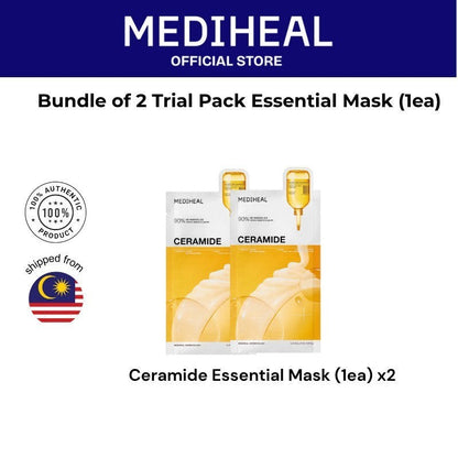 Bundle of 2 Mediheal Trial Pack Essential Mask (1ea x2)