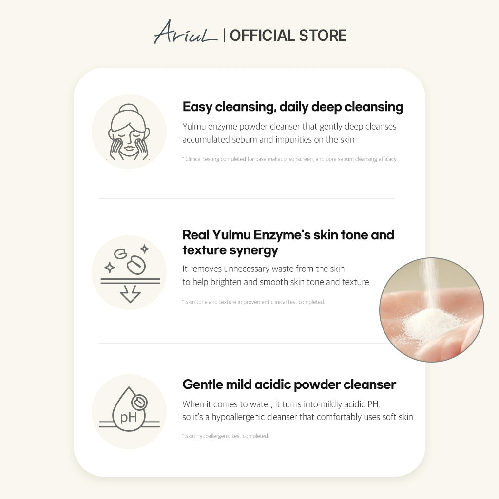 ARIUL The Perfect Yulmu Enzyme Scrub Powder Cleanser