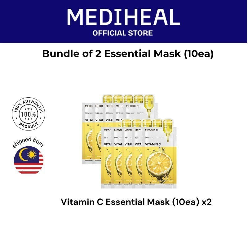 Bundle of 2 Mediheal Essential Mask (10ea x2)