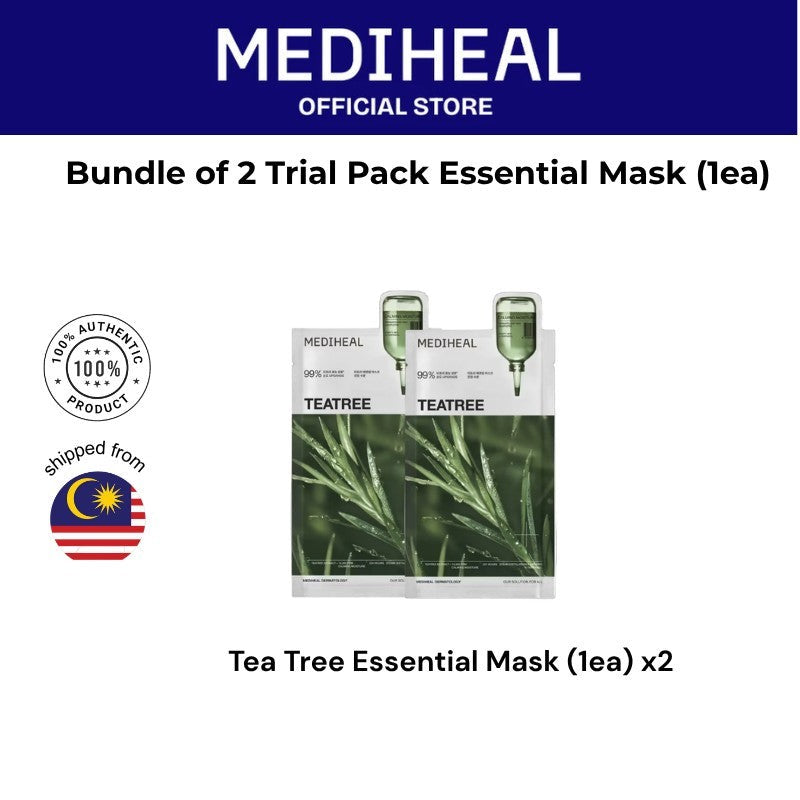 Bundle of 2 Mediheal Trial Pack Essential Mask (1ea x2)