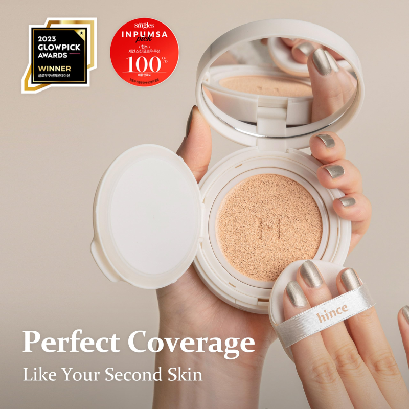[CLEARANCE] [EXPIRY JAN 2027] hince Second Skin Glow Cushion (#17 Porcelain)