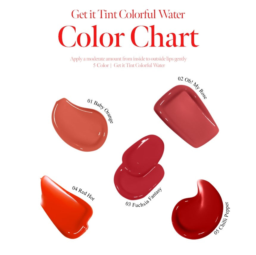 TONY MOLY Get It Tint Colorful Water - 5 Color to Choose