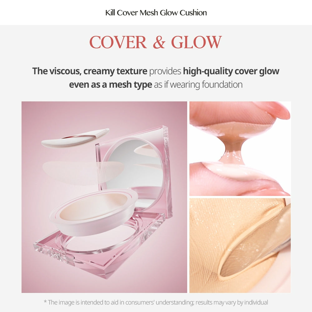 CLIO Kill Cover Mesh Glow Cushion (PADDING CASE) - 2 Color to Choose