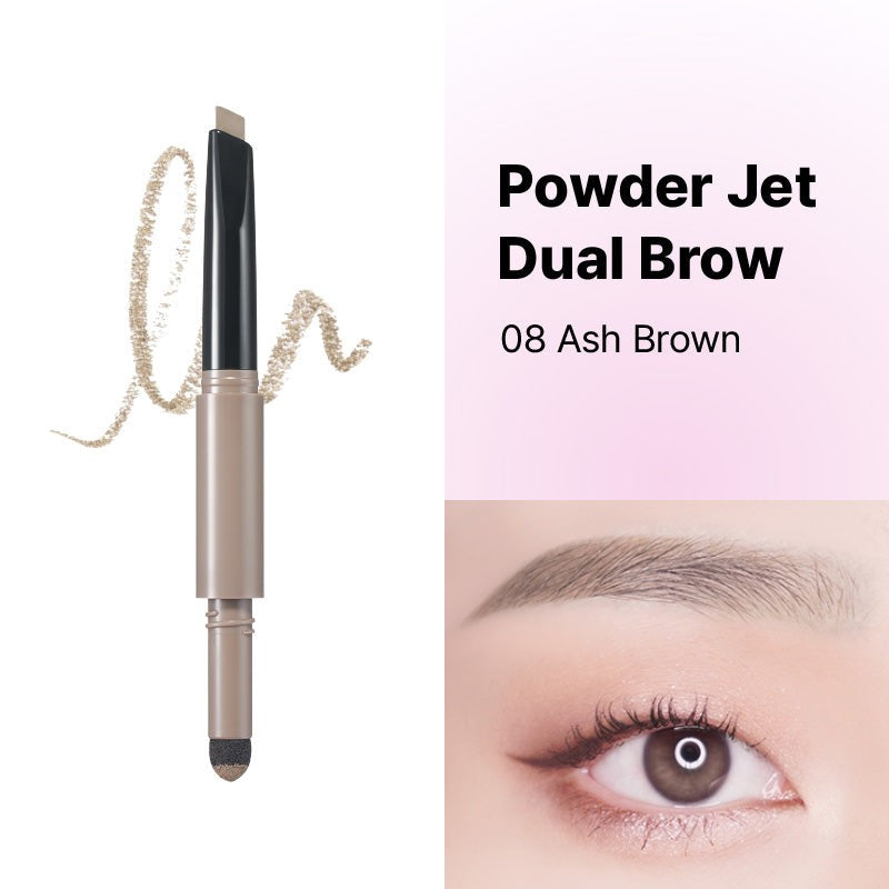 WAKEMAKE POWDER JET DUAL BROW - 5 colors to choose