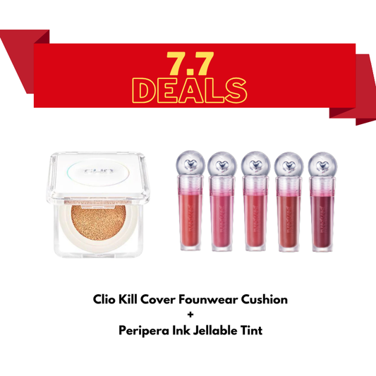 [7.7 BUNDLE] CLIO Cushion & PERIPERA Ink Jellable Tint