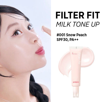 PERIPERA Filter Fit Milk Tone Up SPF30, PA++ - 4 Color to Choose