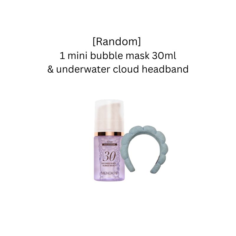 [GWP] Random 1 Mini Bubble Mask 30ml & Underwater Cloud Headband