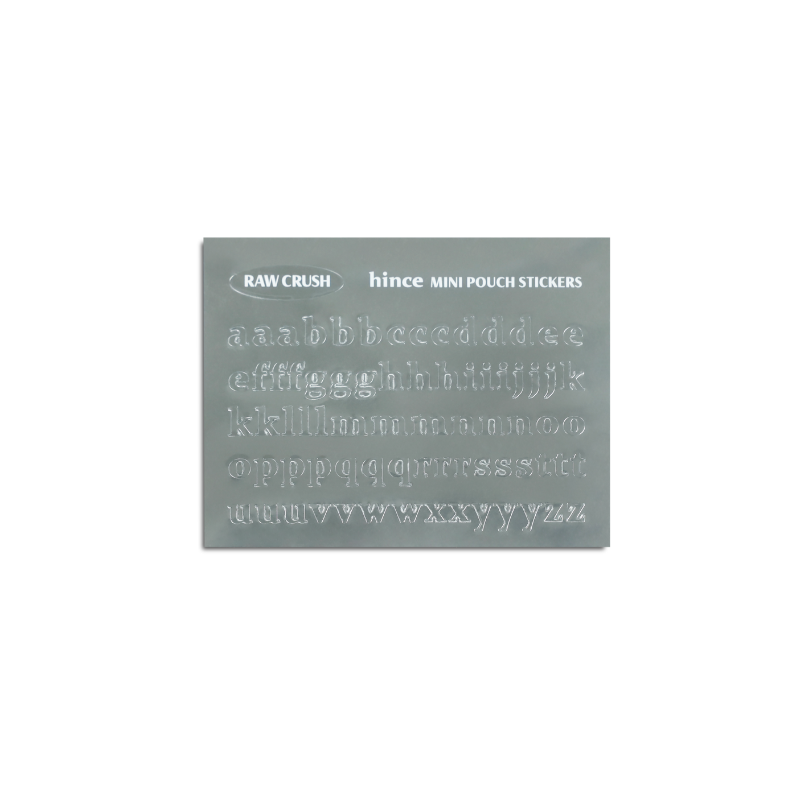 [FREE GIFT] Hince Circle Crush Mini Pouch Initial Stickers