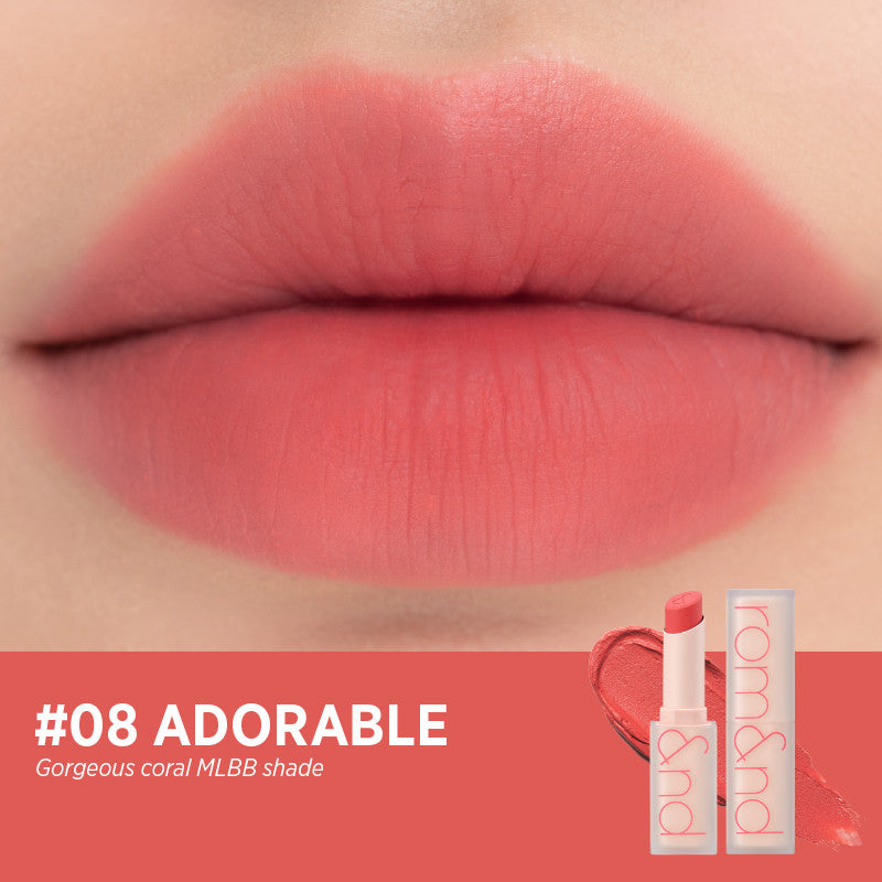[CLEARANCE] [EXPIRY DATE FEBRUARY 2026] ROMAND Zero Matte Lipstick #08 Adorable