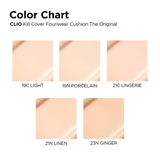 CLIO Kill Cover Mesh Blur Cushion Set - 3 Color to Choose (25AD)