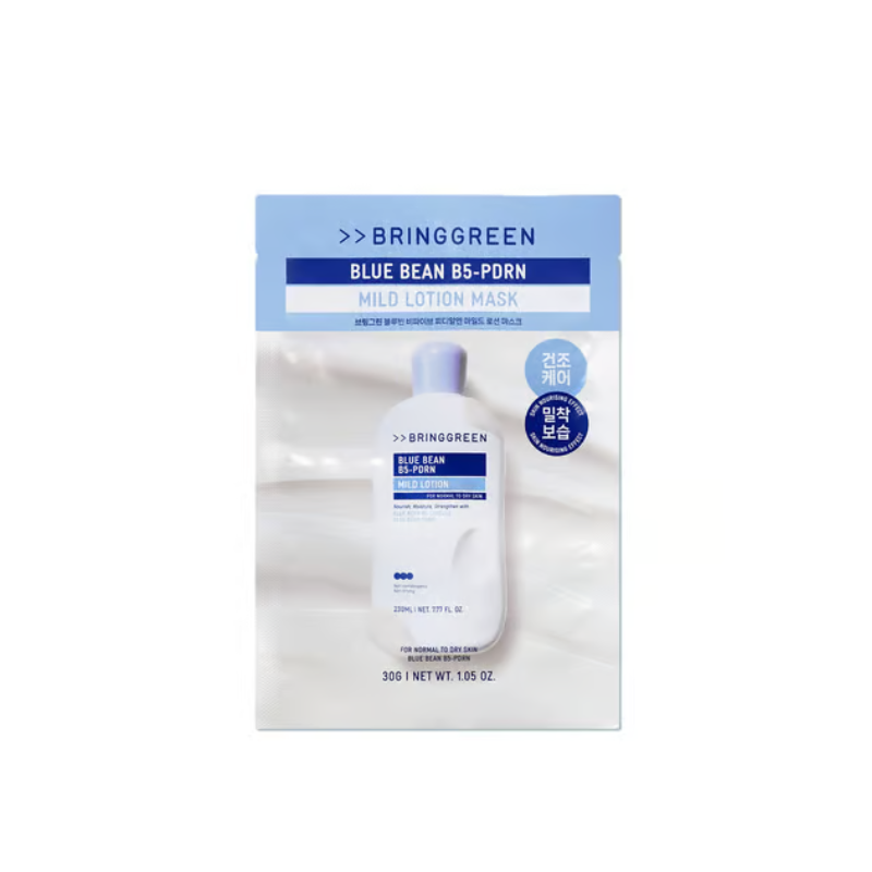 BRINGGREEN Blue Bean B5-PDRN Mild Lotion Mask (4ea)