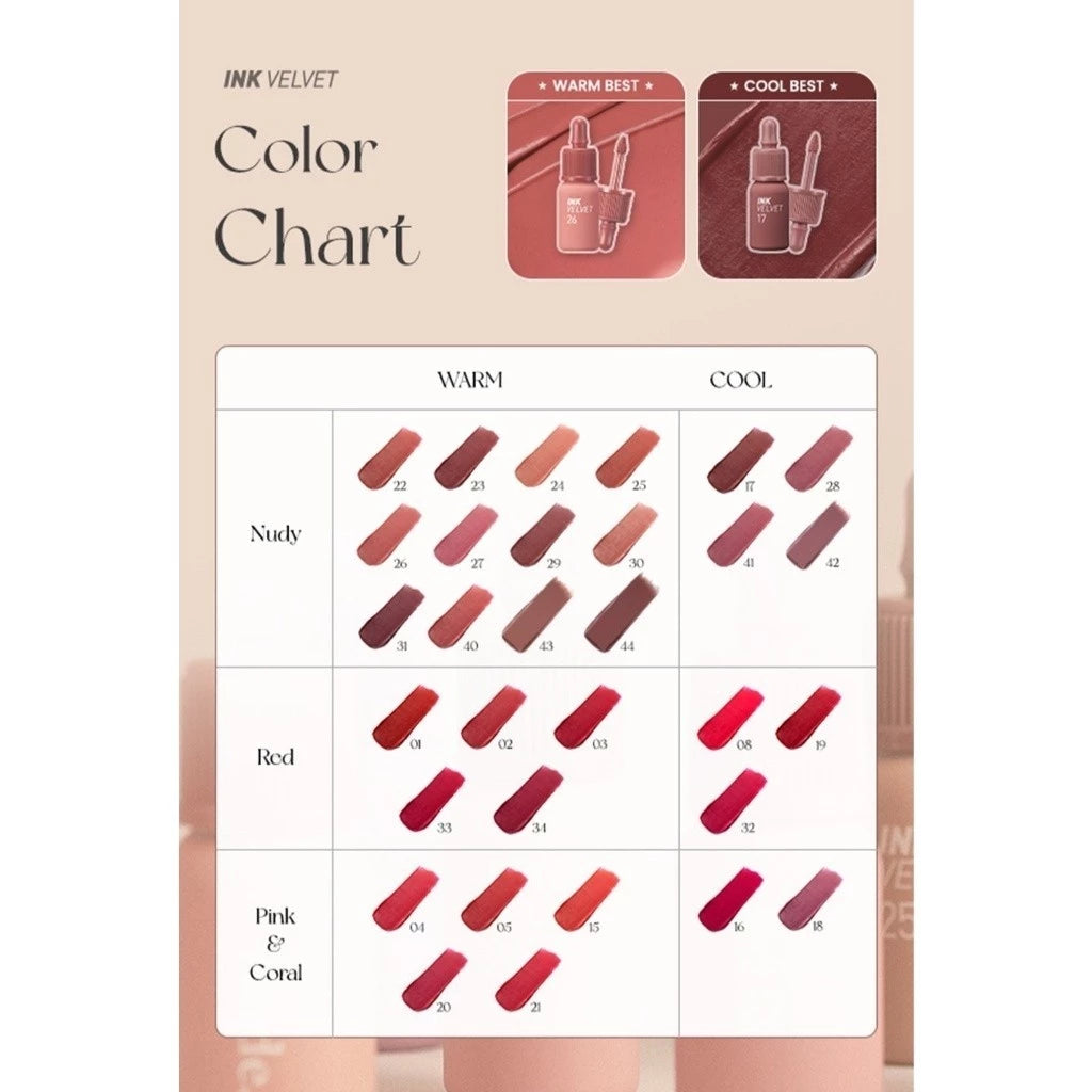 [CLEARANCE] [EXP MAY 2027] PERIPERA Ink Velvet Tint - #36 Active Coral