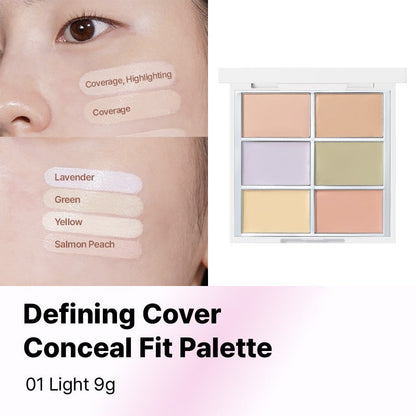 WAKEMAKE DEFINING COVER CONCEALFIT PALETTE - 2 colors to choose