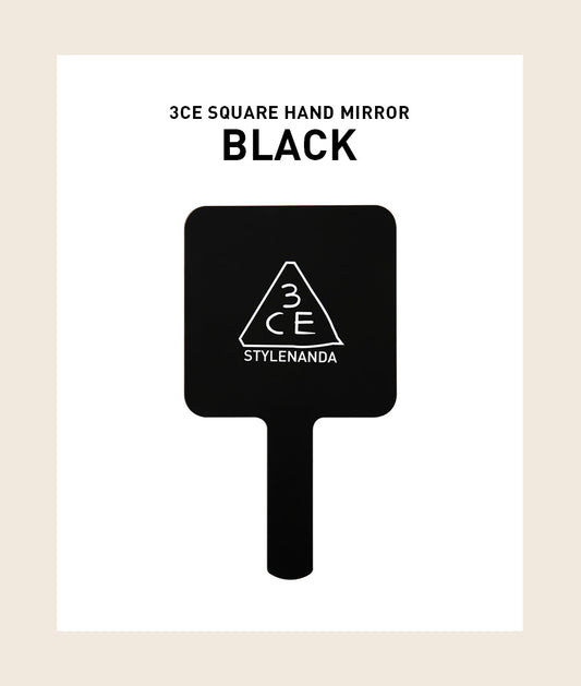 [FREE GIFT] 3CE Square Hand Mirror #Black