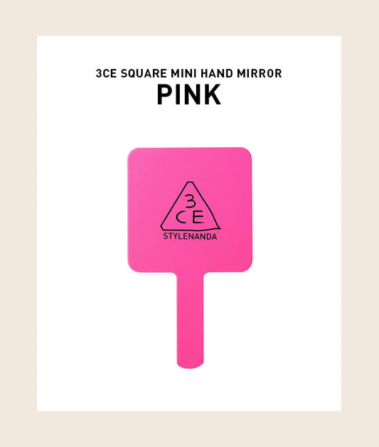 3CE Square Hand Mirror Mini #Pink