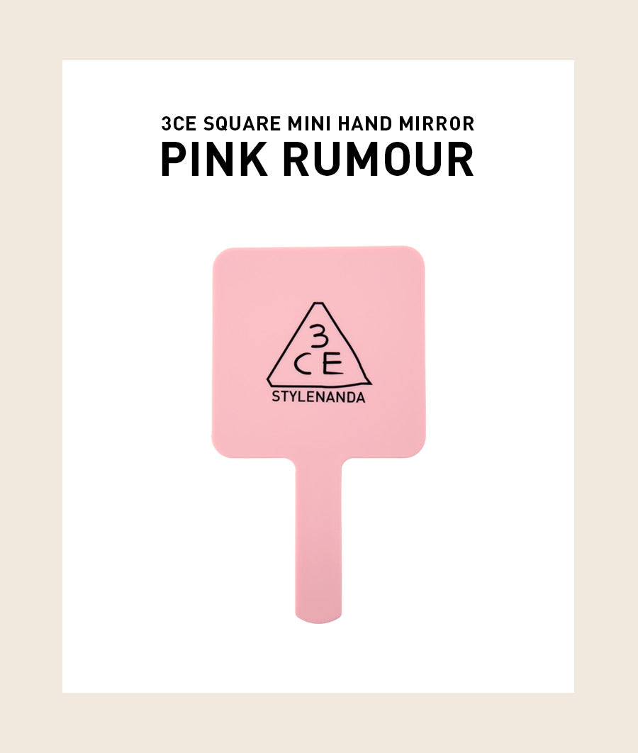 3CE Square Hand Mirror Mini #Pink Rumour