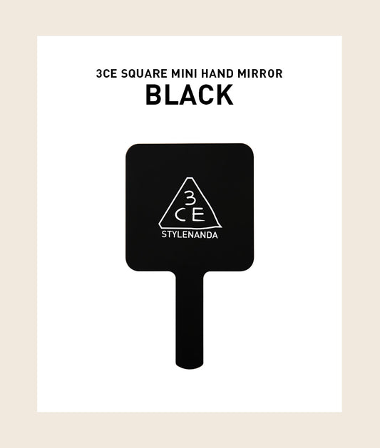 [FREE GIFT] 3CE Square Hand Mirror Mini #Black