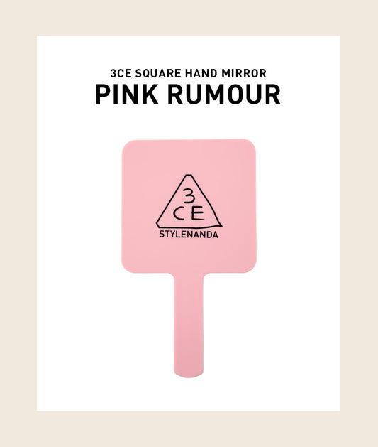 [FREE GIFT] 3CE Square Hand Mirror #Pink Rumour