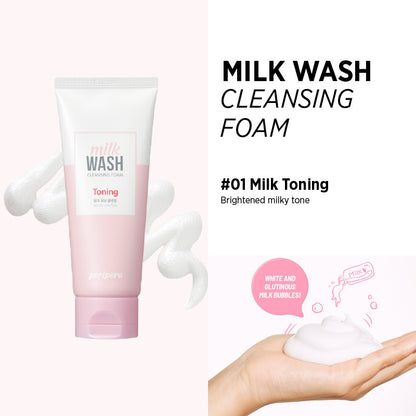 PERIPERA Milk Wash Cleansing Foam [3 Types to Choose]