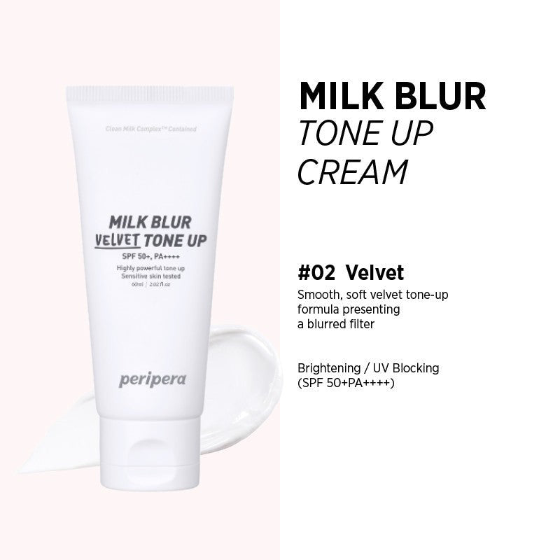 PERIPERA Milk Blur Tone Up Cream [5 Shades to Choose]