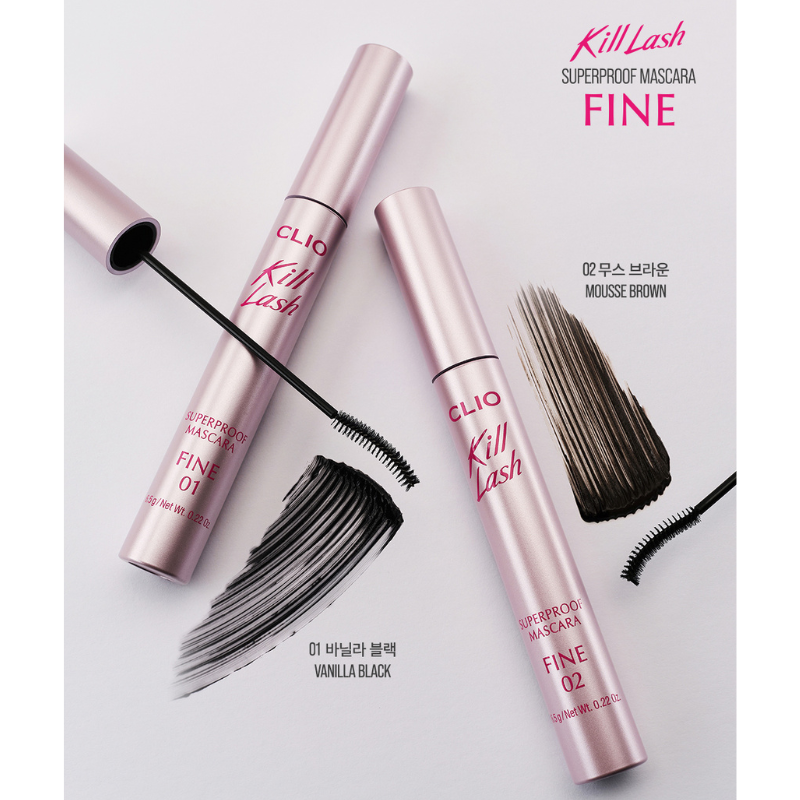 [PRE-ORDER] [SONIA EXCLUSIVE] CLIO Kill Lash Superproof Mascara Fine - 2 Colors to Choose