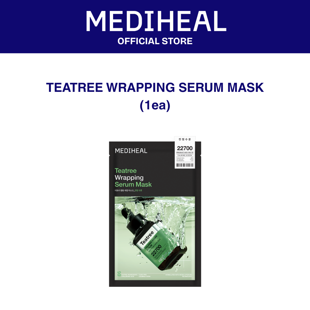 MEDIHEAL Teatree Wrapping Serum Mask Calming Hydra - 1ea
