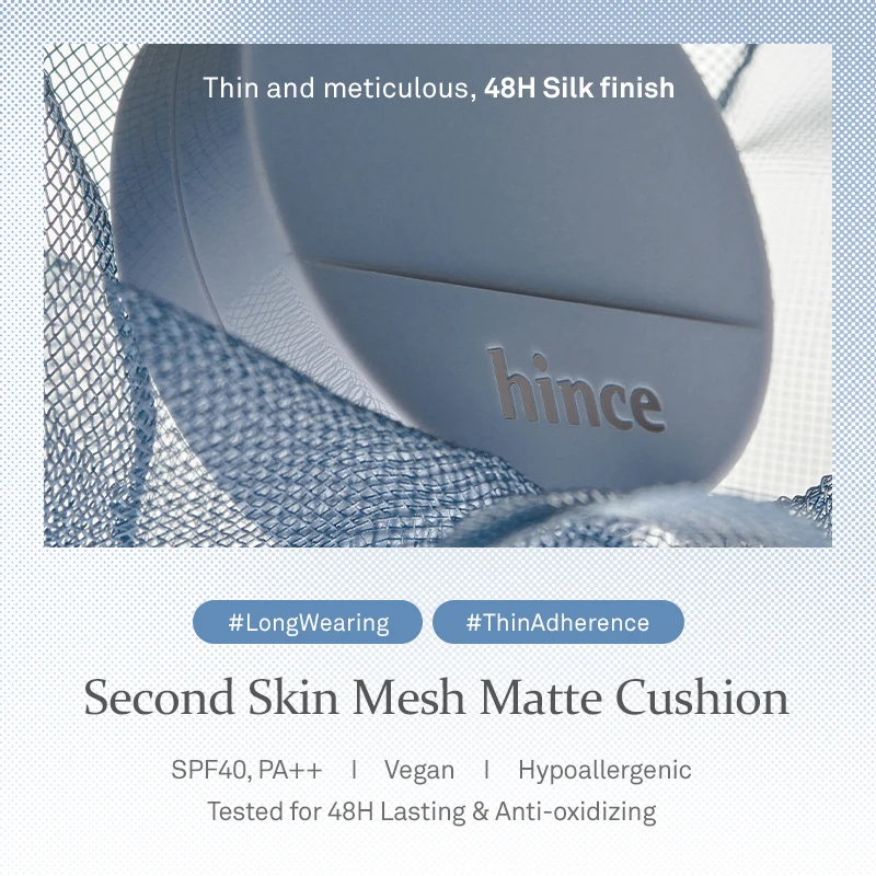 [CLEARANCE] [EXPIRY MAR 2027] hince Second Skin Mesh Matte Cushion (15 Rosy)