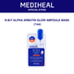 MEDIHEAL N.M.F Alpha Arbutin Glow Ampoule Mask - 1ea