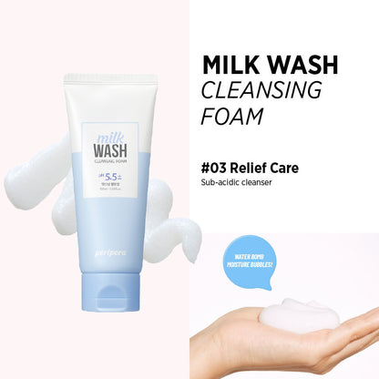 PERIPERA Milk Wash Cleansing Foam [3 Types to Choose]