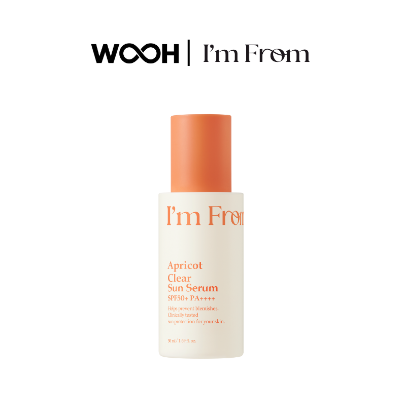 I'm From Apricot Clear Sun Serum SPF50+ Pa++++ 2 size to choose