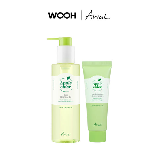 ARIUL Apple Cider Cleansing oil 200ml + cleansing foam 50ml