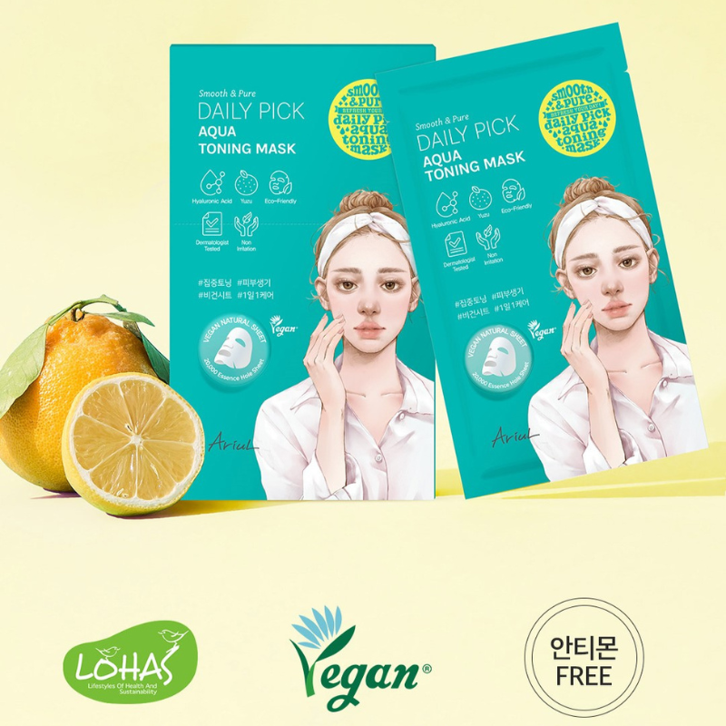 ARIUL Smooth & Pure Daily Pick Aqua Toning Mask 20ml – WOOH