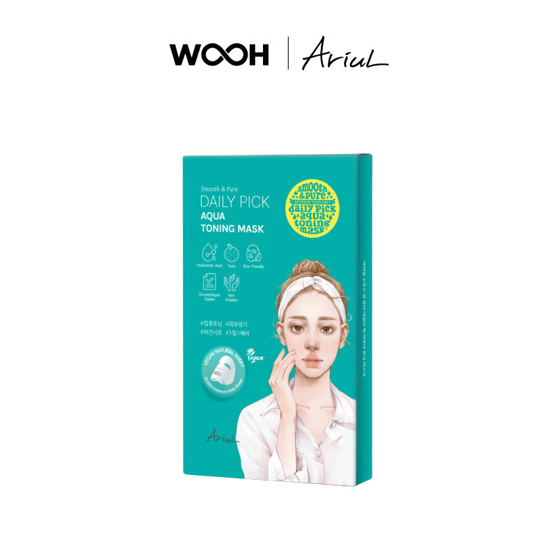 ARIUL Smooth & Pure Daily Pick Toning Mask 5 Sheets Set – WOOH