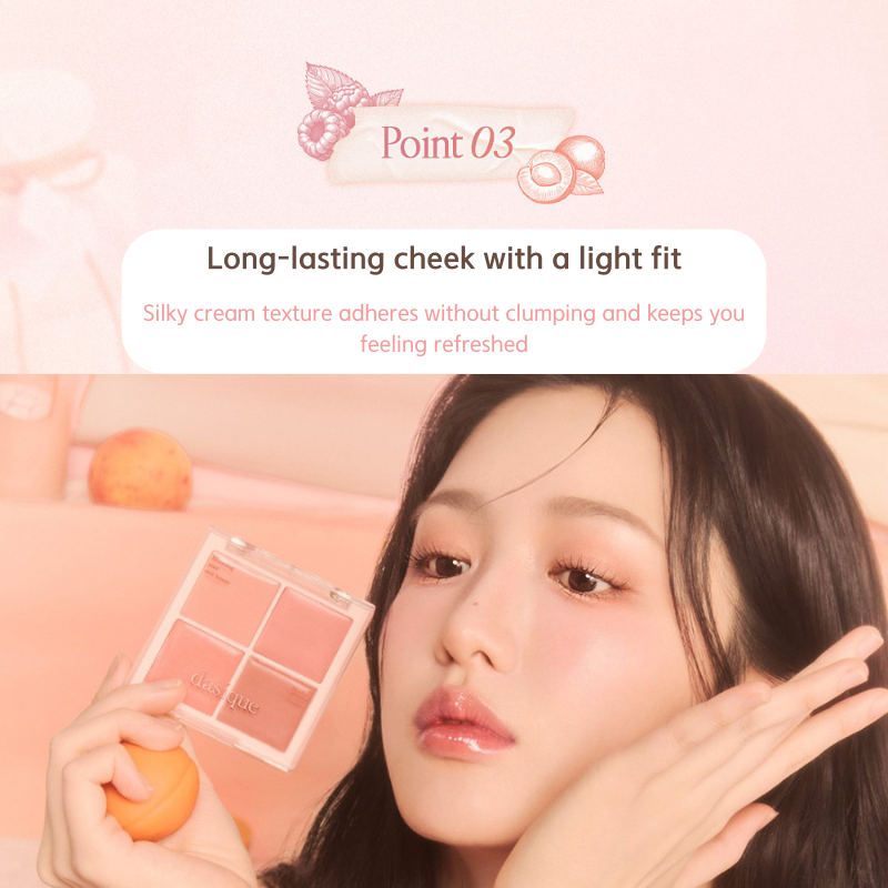 DASIQUE Blending Mood Cheek [Milky Fruits Collection] - 2 Colors to Choose
