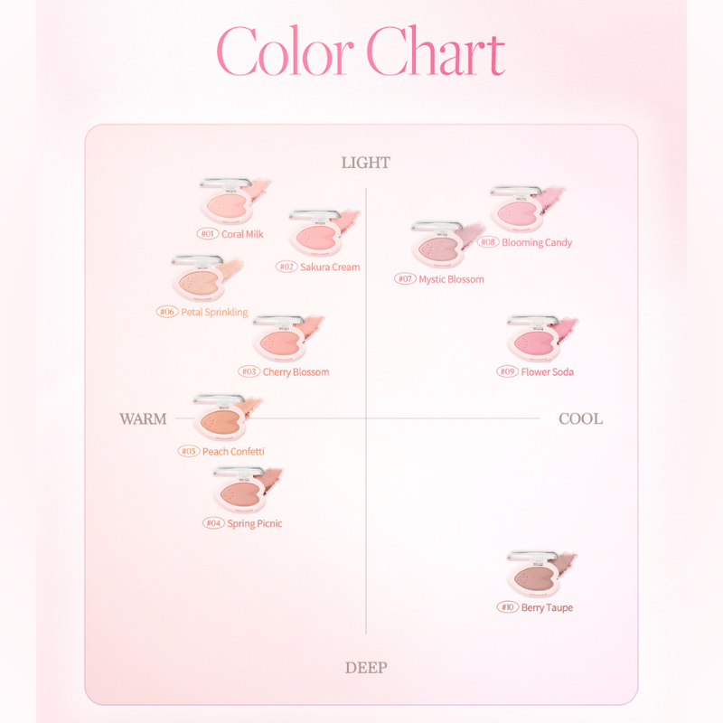 DASIQUE Blooming Single Shadow [Pink Blossom Collection] - 10 Colors to Choose