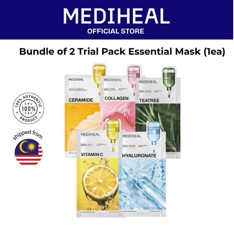 Bundle of 2 Mediheal Trial Pack Essential Mask (1ea x2)