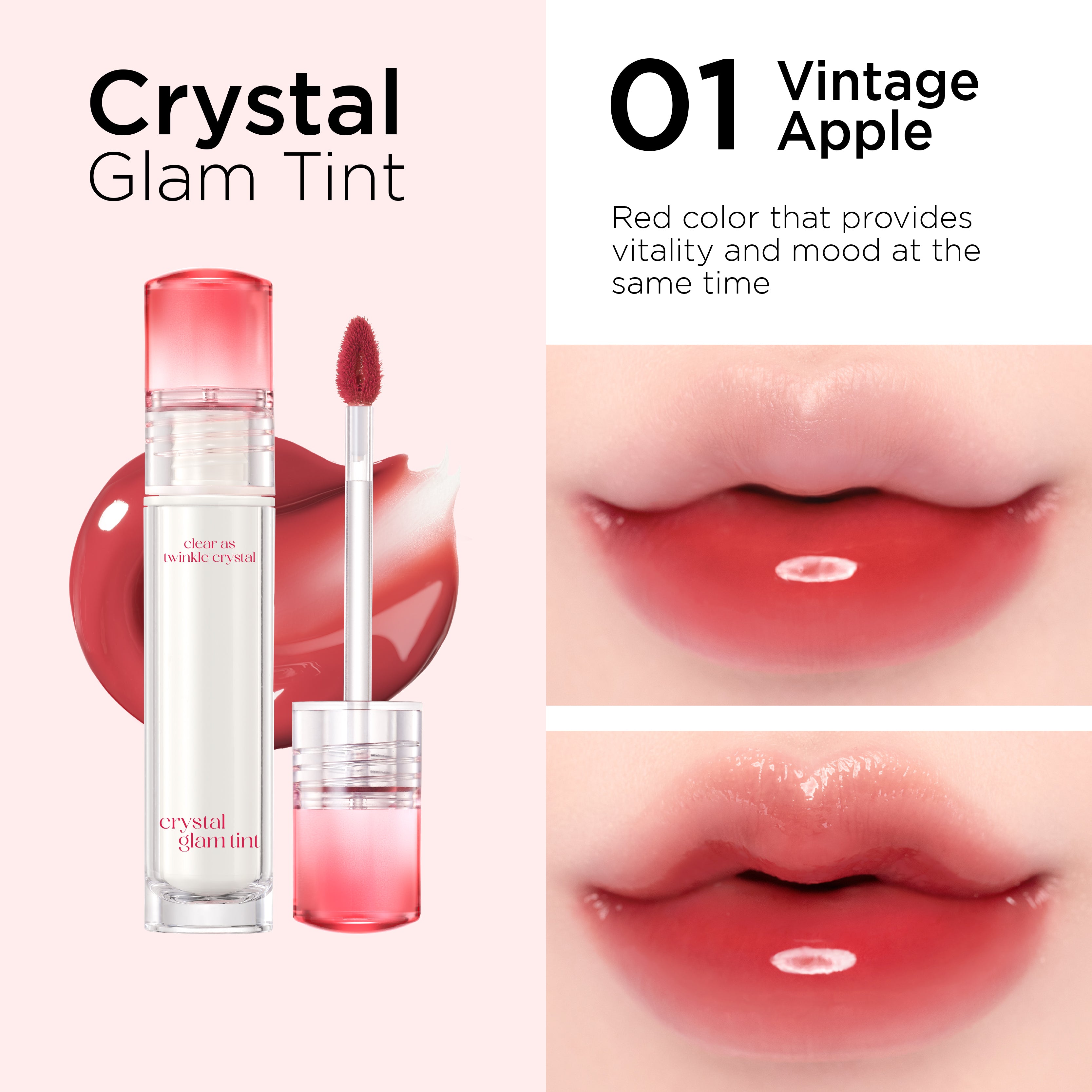 CLIO Crystal Glam Tint 12 Colors to Choose WOOH