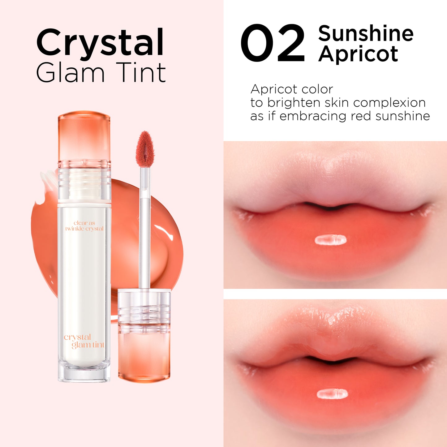 CLIO Crystal Glam Tint - 12 Colors to Choose