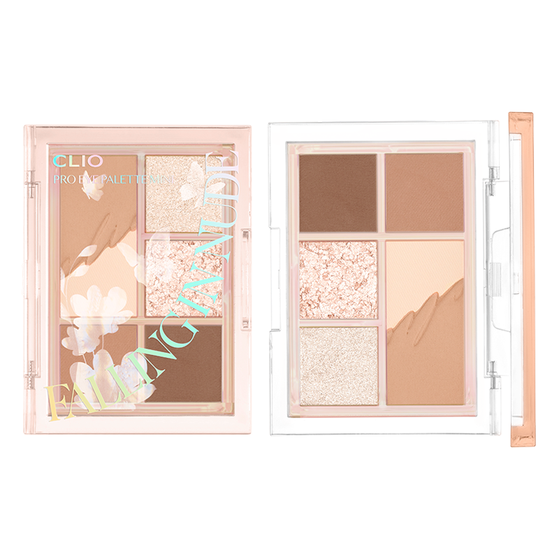 CLIO Pro Eye Palette Mini #04 Falling In Nude (Bloom In The Shell Limited Edition)