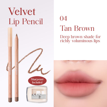 CLIO Velvet Lip Pencil Set - 12 Color to Choose