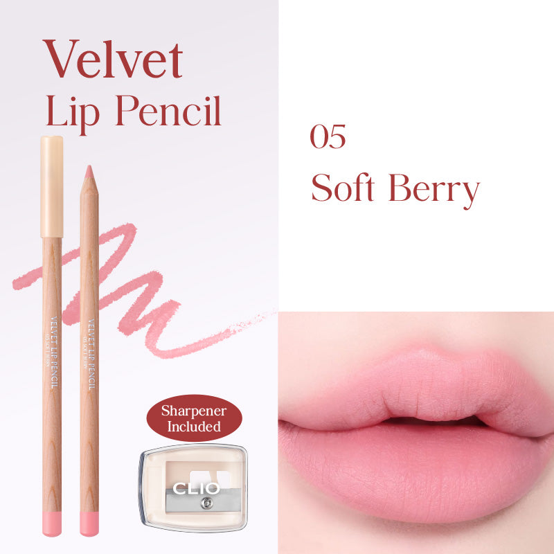 CLIO Velvet Lip Pencil Set - 6 Color to Choose