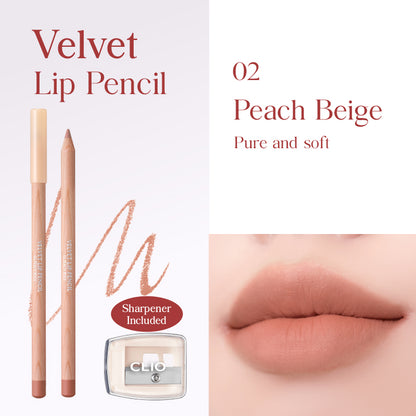 CLIO Velvet Lip Pencil Set - 12 Color to Choose