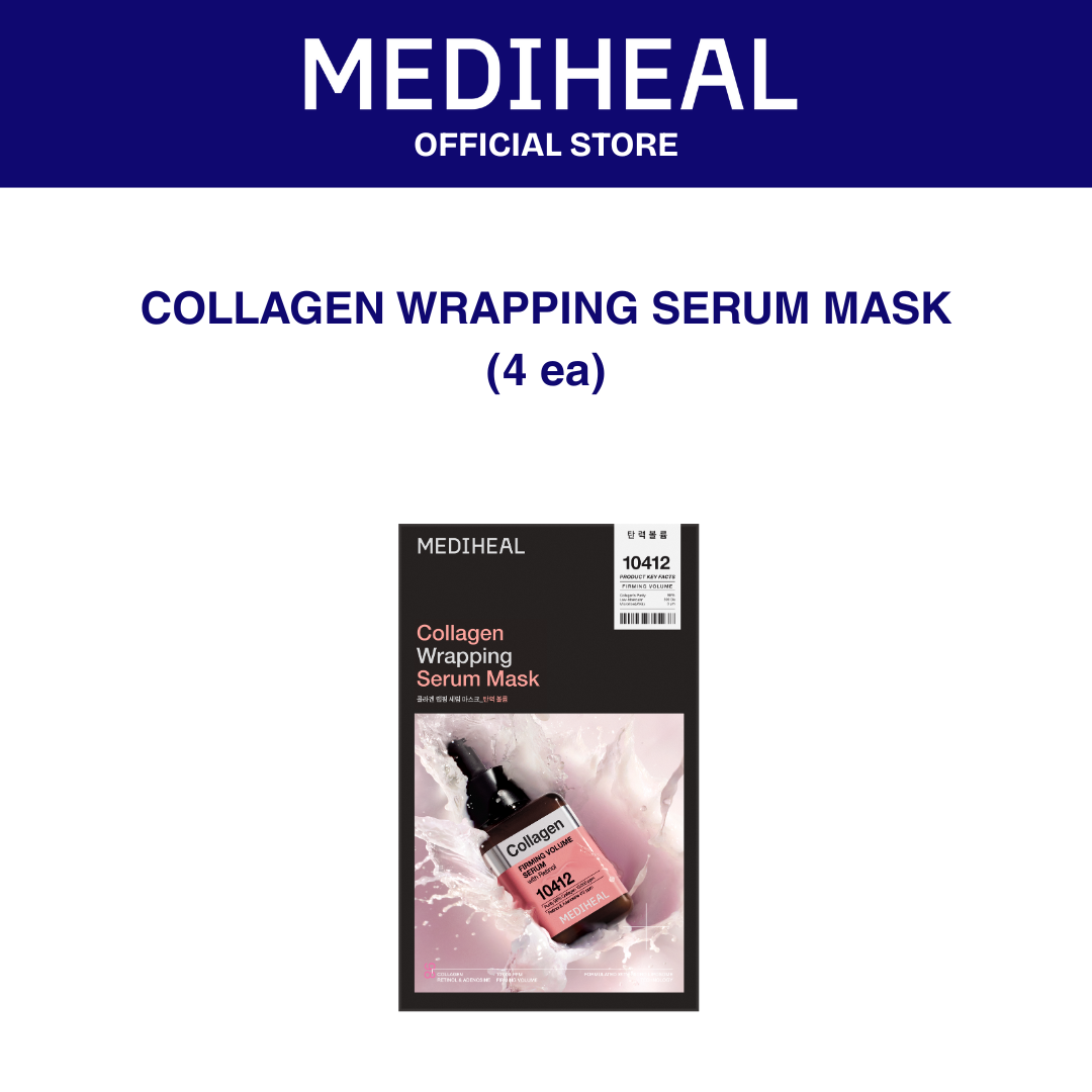 MEDIHEAL COLLAGEN WRAPPING SERUM MASK FIRMING VOLUME - 4ea