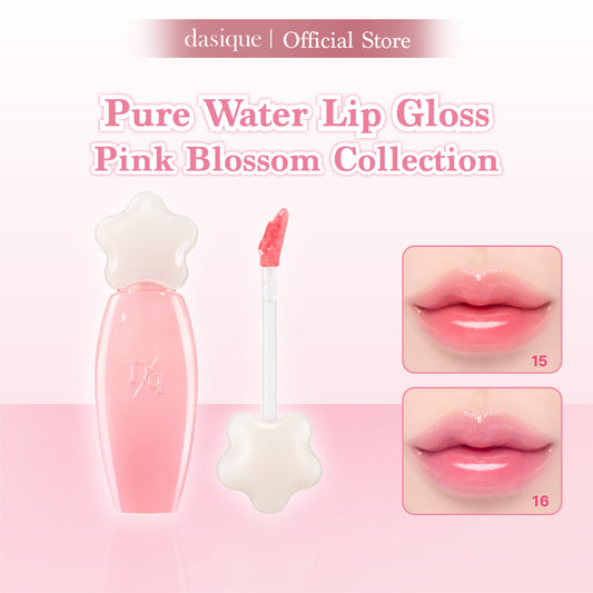 DASIQUE Pure Water Lip Gloss [Pink Blossom Collection] - 2 Colors to Choose