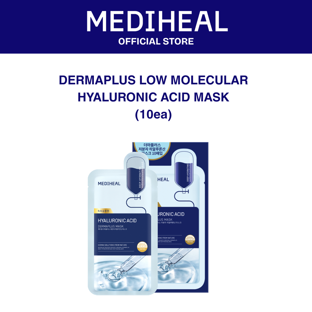 MEDIHEAL Dermaplus Low Molecular Hyaluronic Acid Mask - 10ea